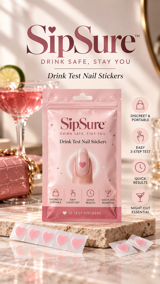 SipSure™ Drink Testing Stickers